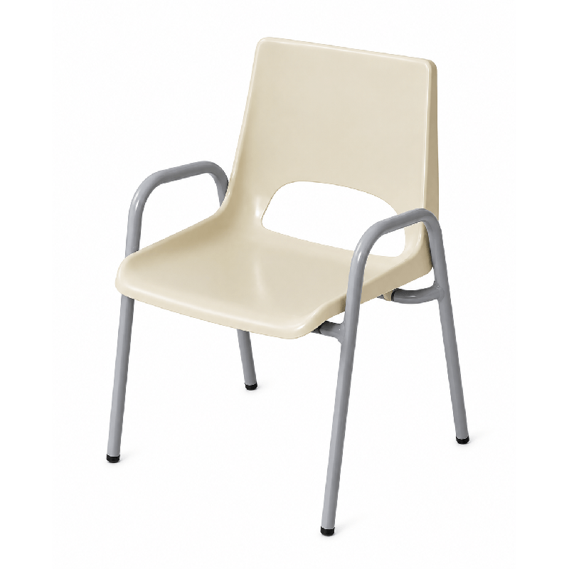 Chaise de maternelle avec accoudoirs H18 cm - T00