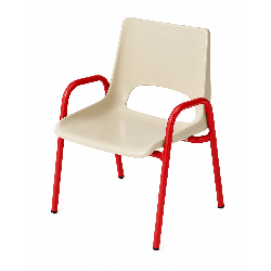 Chaise de maternelle avec accoudoirs H18 cm - T00