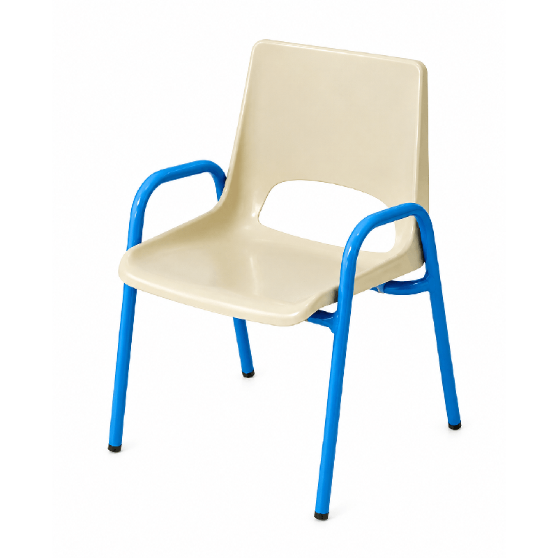 Chaise de maternelle avec accoudoirs H18 cm - T00