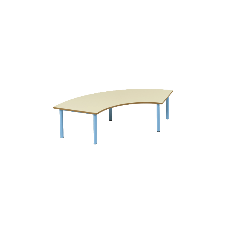 Table Bermudes 1/3 anneau mélaminé - 120 x 120 cm - T0