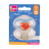 2 sucettes soft touch silicone taille 0-6m physiologique - Papouille