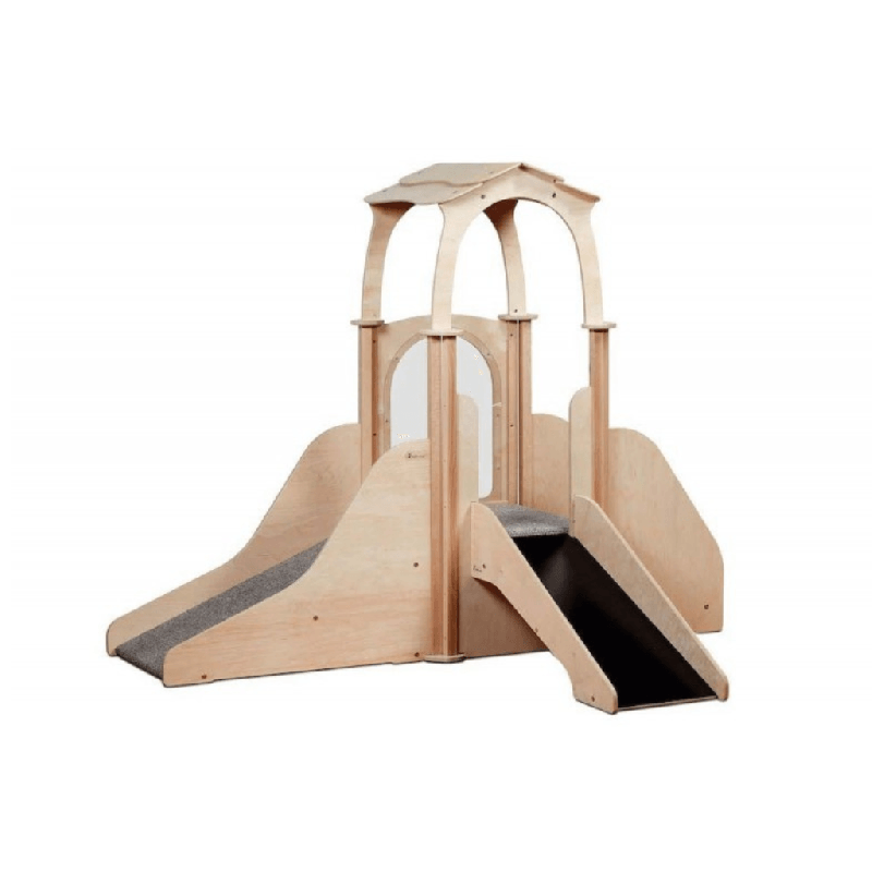 Structure de jeux - 2 toboggans
