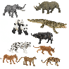 Lot n°4 11 figurines animaux sauvages (figurines papo)