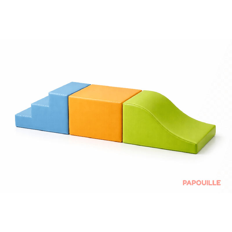 Kit modules roulade apprentissage en mousse pvc 23 cm pastel - Papouille