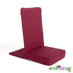 Housse pour assise au sol en tissus rouge