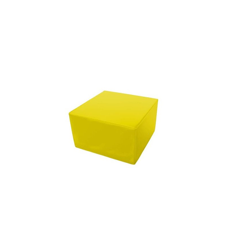 Pouf cube en mousse pvc h.25cm