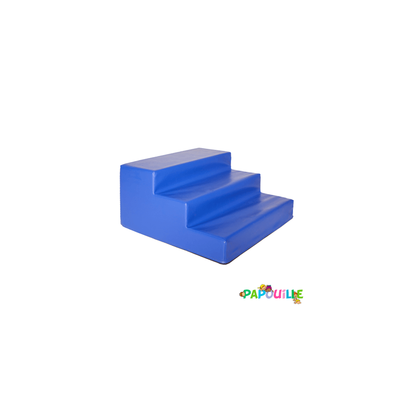 Module escalier 3 marches en mousse rose