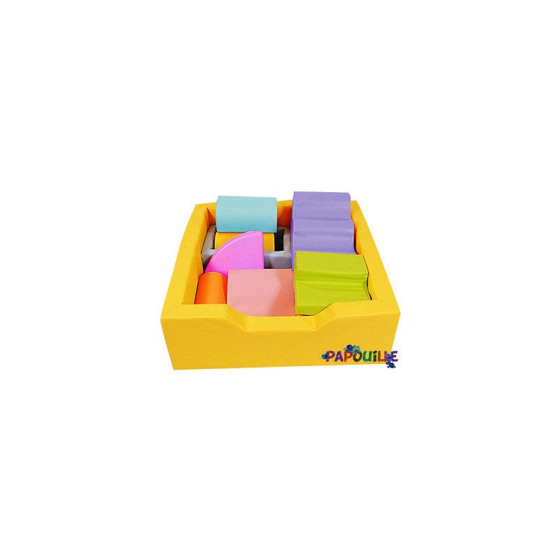 Kit piscine à balles aventure avec modules en mousse pvc
