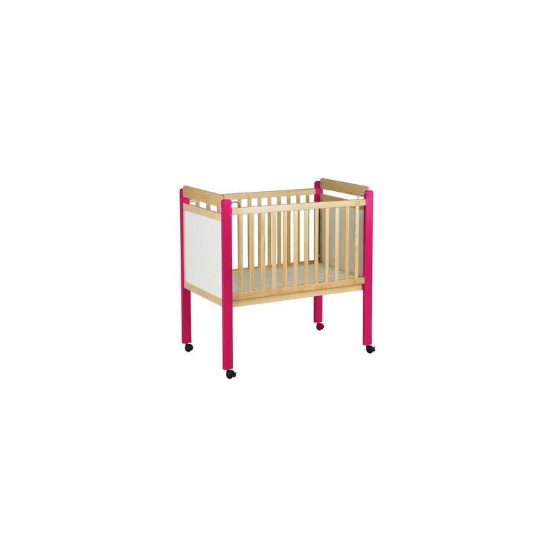 Lit crèche 100 x 50 cm barreaux bleu wkc