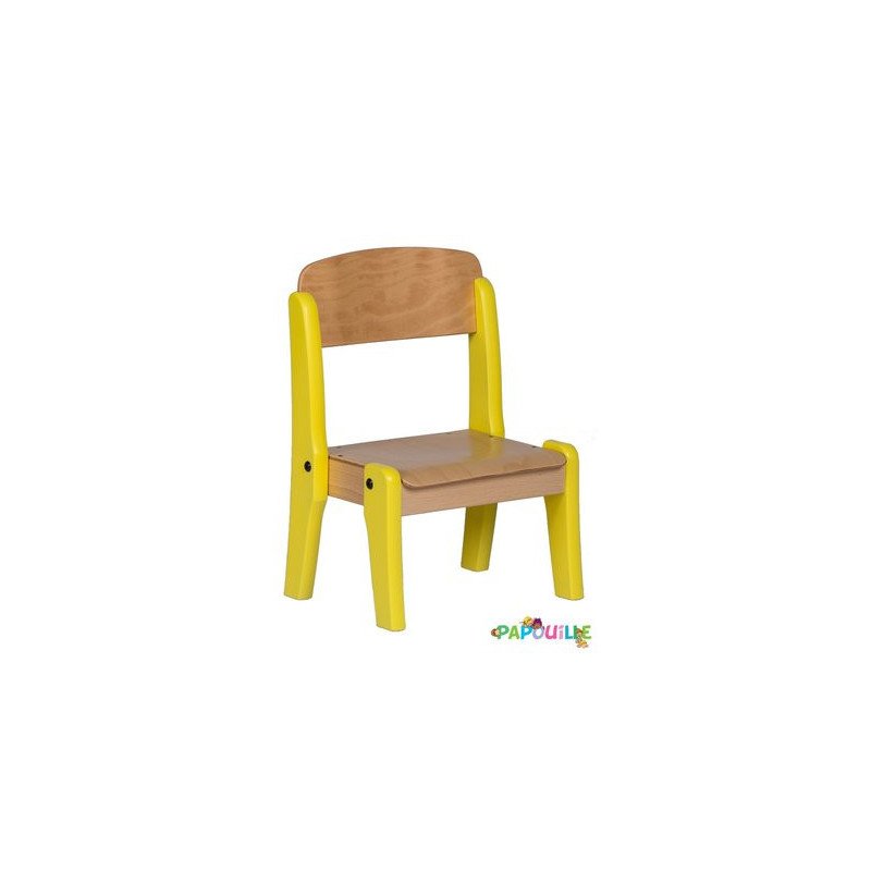 Chaise bébé en bois empilable t0 h.21cm