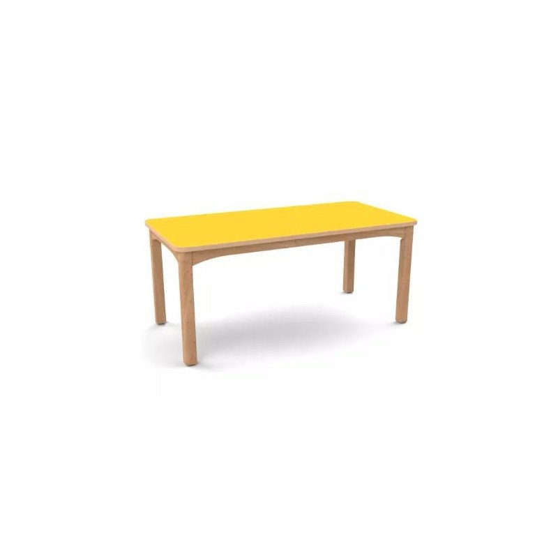 Table en bois 120 x 80 cm t2 vernis