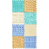 Tapis puzzle sensoriel / sensation / tactile pastel
