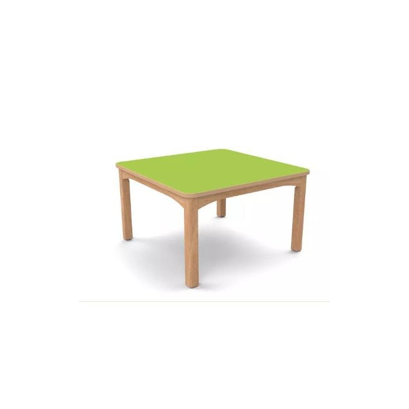 Table en bois 80 x 80 t0 h.40cm naturel