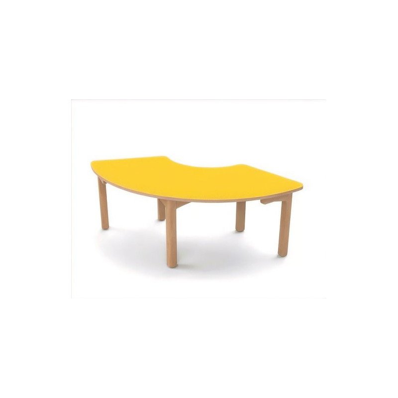 Table en bois 1/3 anneau t1 h46 naturel