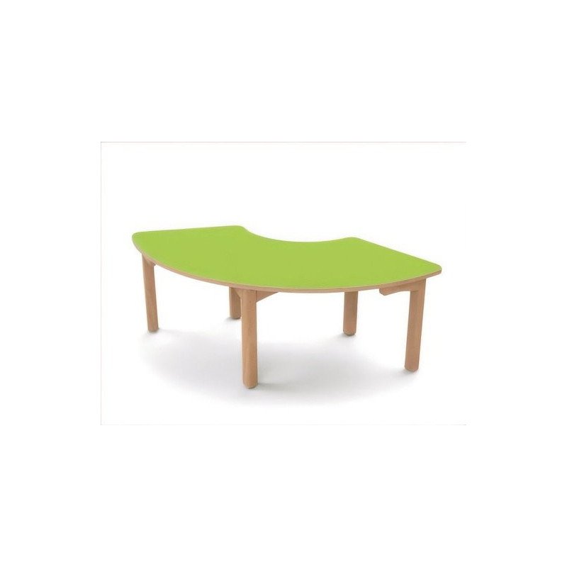 Table en bois 1/3 anneau t3 h59 naturel