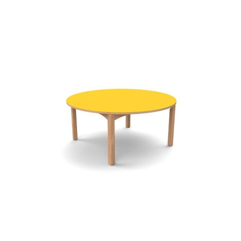 Table ronde 4 pieds t2 naturel