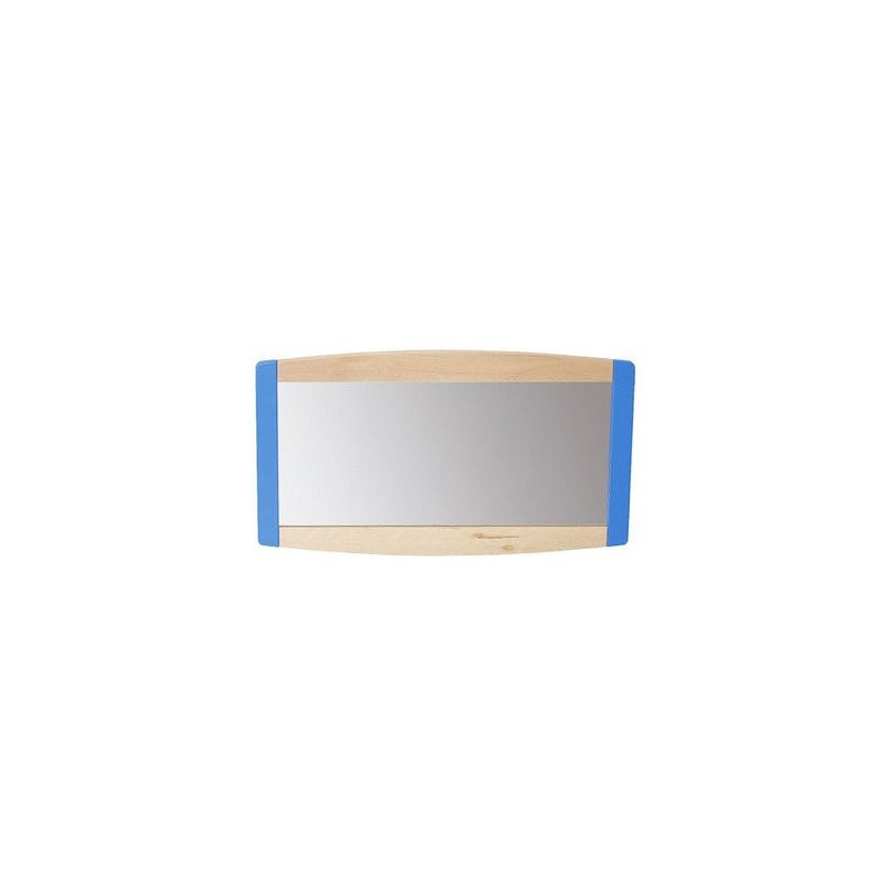 Miroir enfant avec cadre sans barre de soutien 120x60cm naturel