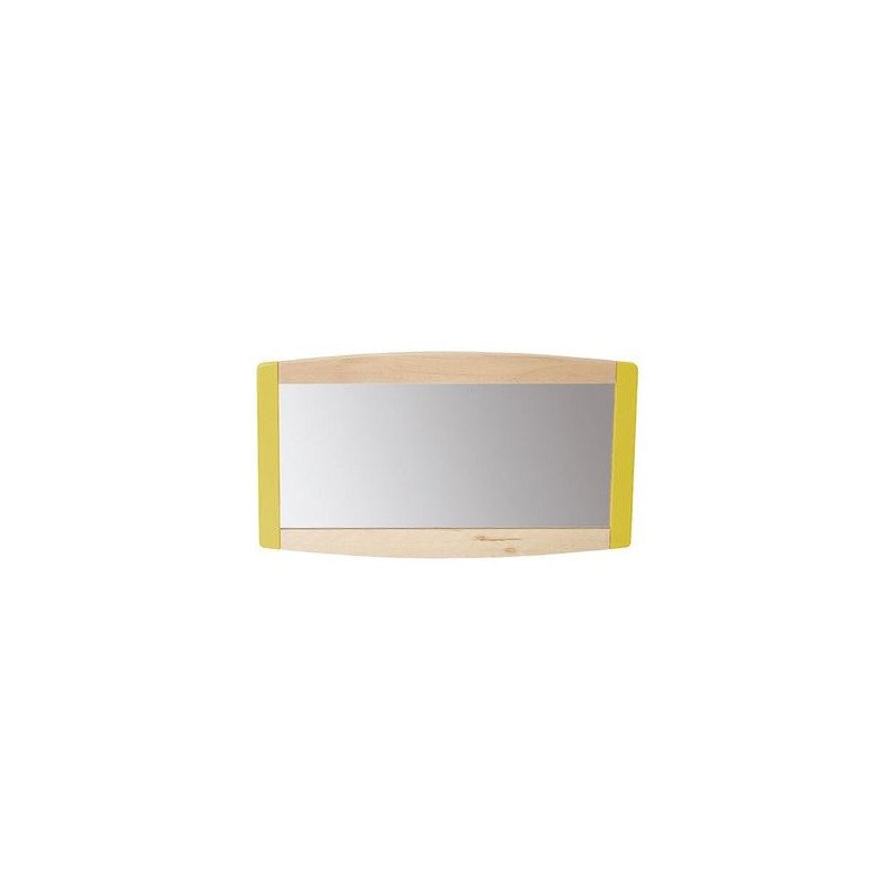 Miroir enfant avec cadre sans barre de soutien 120x60cm naturel