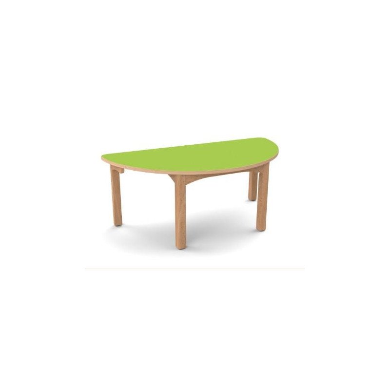 Table en bois 1/2 lune t0 h.40cm wkc
