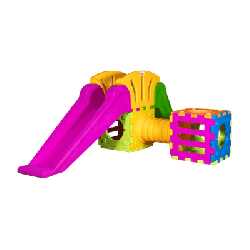 Aire de jeux cubique avec tunnel