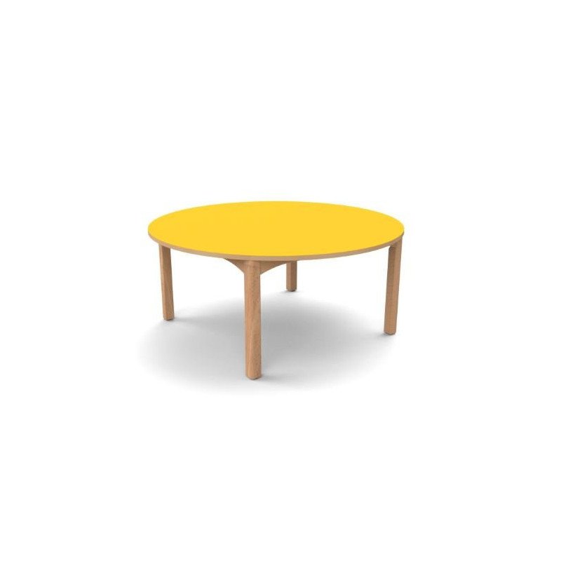 Table ronde 4 pieds T3 - Naturel