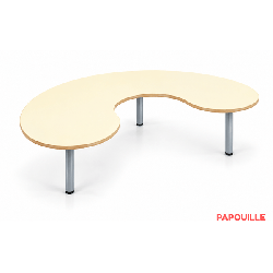 Table en forme haricot - T00 - Gris