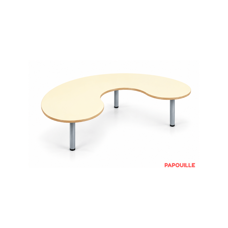 Table en forme haricot - T00 - Gris