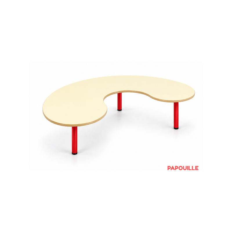 Table en forme haricot - T00 - Gris