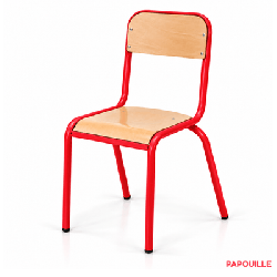 Chaise scolaire en bois H38 cm - T4