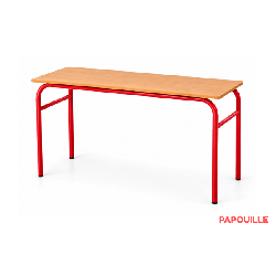 Table scolaire 130 x 50 cm - H64 cm T4