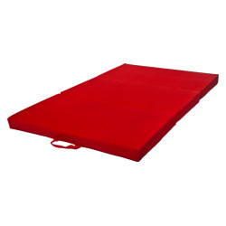 Tapis pliant en tissus multi-usage 120 x 200 x 10 cm rouge - Papouille