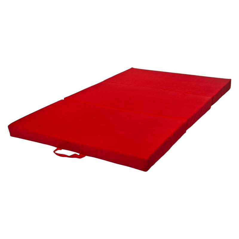 Tapis pliant en tissus multi-usage 120 x 200 x 10 cm rouge - Papouille