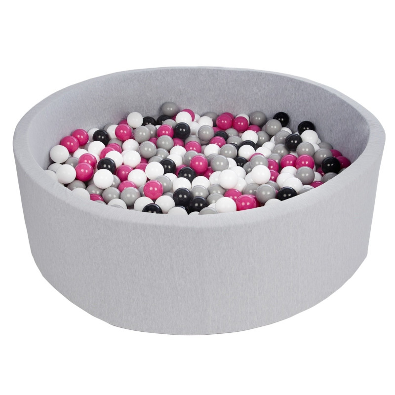 Piscine à balles pour bébé avec 600 balles 125x30cm gris cla - Papouille