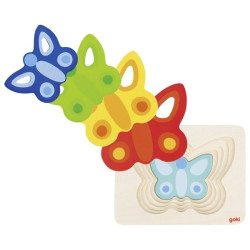 Puzzle à couches le papillon - Papouille