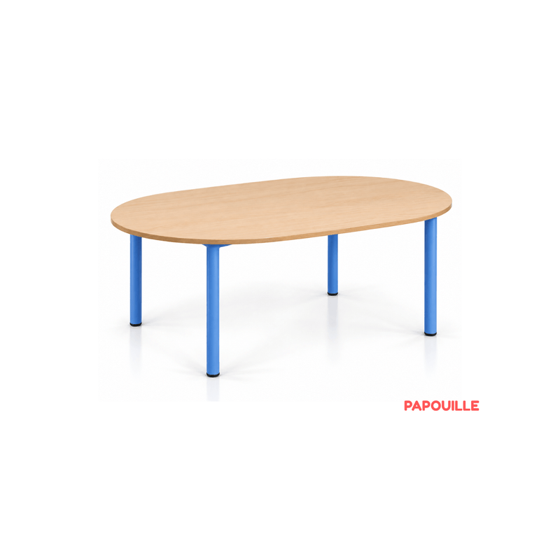 Table ovale Bermudes mélaminé 130 x 90 cm - T0