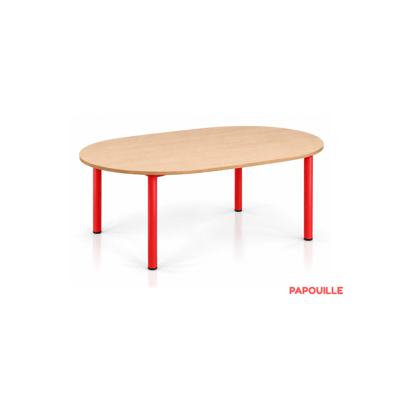 Table ovale Bermudes mélaminé 130 x 90 cm - T0
