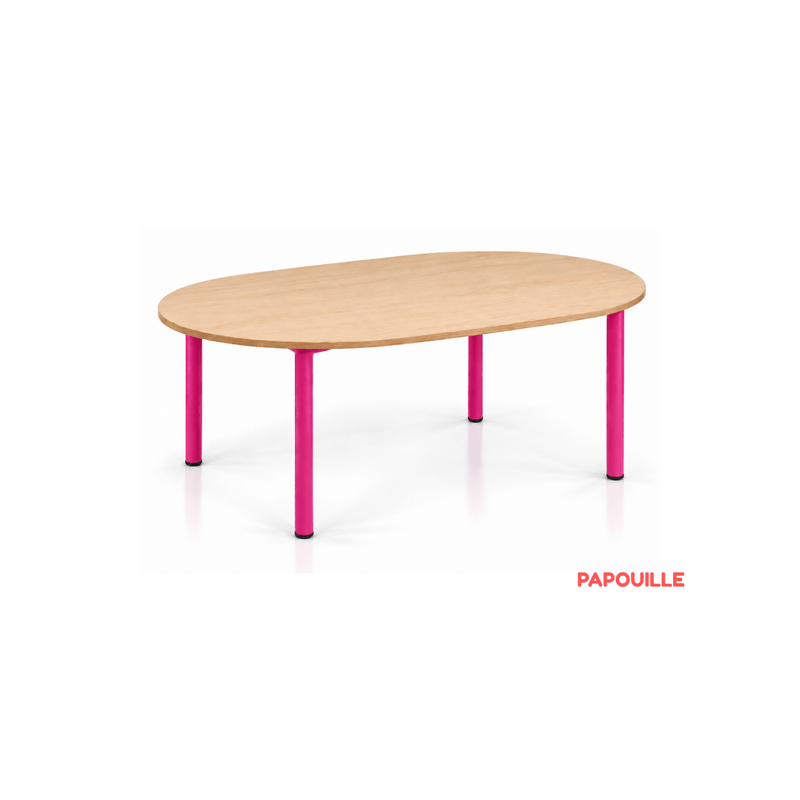Table ovale Bermudes mélaminé 130 x 90 cm - T0