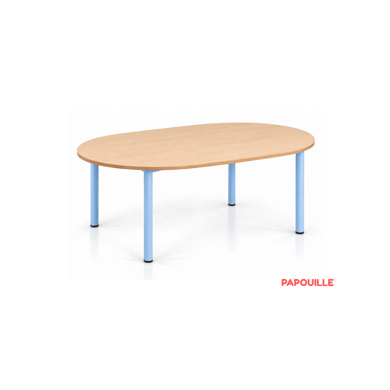 Table ovale Bermudes mélaminé 130 x 90 cm - T0