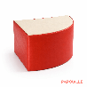 Pouf triangle en mousse imperméable assise de 30 cm rouge - Papouille
