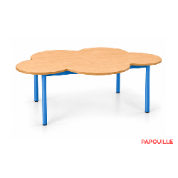 Table en fleurs mélaminé - 160 x 120 cm - T0