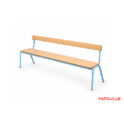 Banc avec dossier mélaminé 200 cm - T1