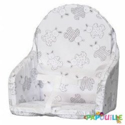 Coussin De Chaise Bébé décor lapin En PVC Avec Sangle
