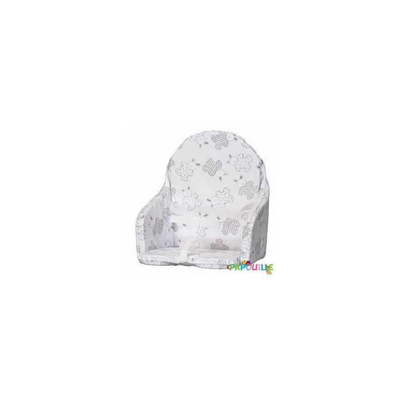 Coussin De Chaise Bébé décor lapin En PVC Avec Sangle
