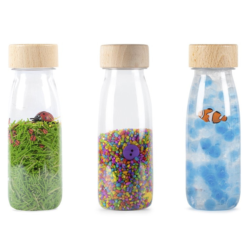 Lot de 3 bouteilles sensorielles eco - Papouille