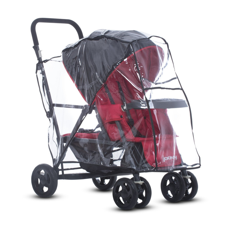 Habillage pluie pour poussette double caboose - Papouille