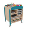 Desserte mobile pour materiel peinture et dessin vernis - Papouille