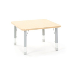 Table carrée Oscar 75 x 75 cm réglable en hauteur - Papouille