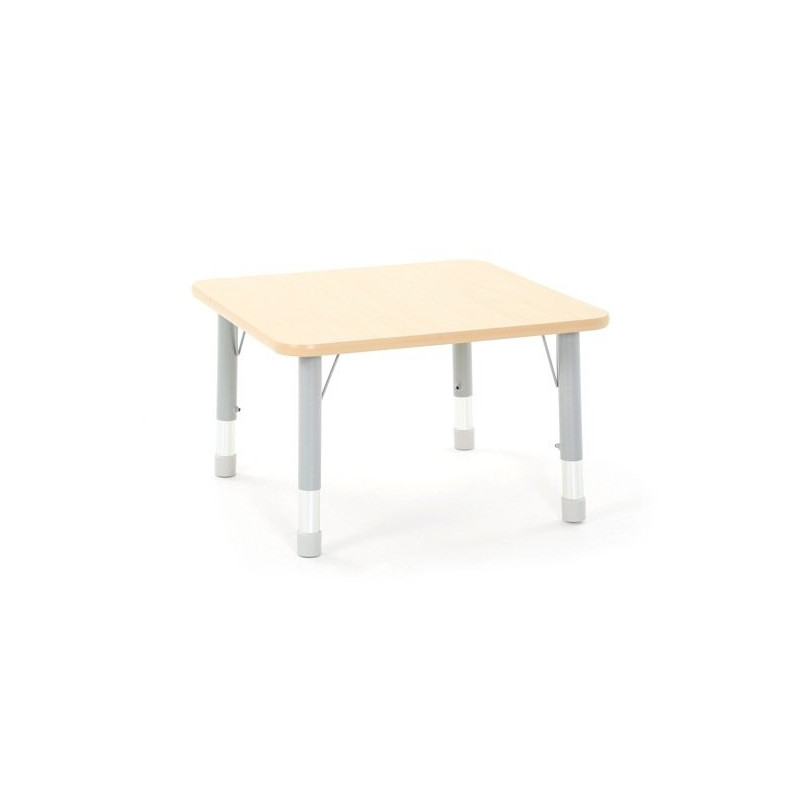 Table carrée Oscar 75 x 75 cm réglable en hauteur - Papouille