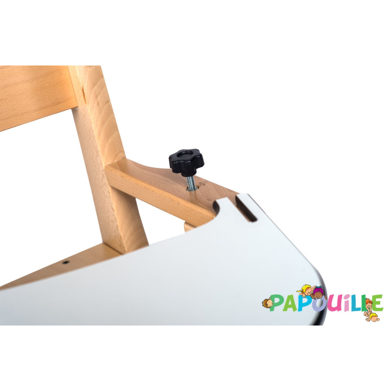 Tablette de remplacement pour fauteuil bébé repas en bois - Papouille
