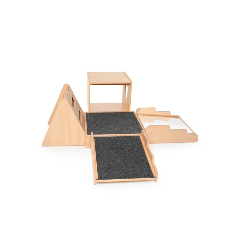 Parcours de motricité bois avec miroir - Papouille